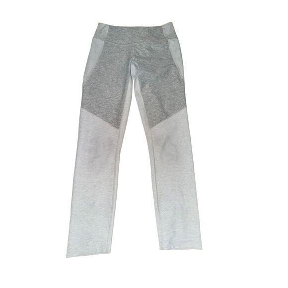 Outdoor Voices x Madewell 3/4 Warmup Leggings Women's S Colorblock Gray Mid Rise - Picture 1 of 4